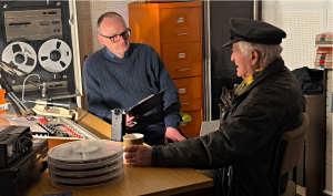 Ian interviewing a Cold War veteran and the Hack Green Nuclear Bunker Museum
