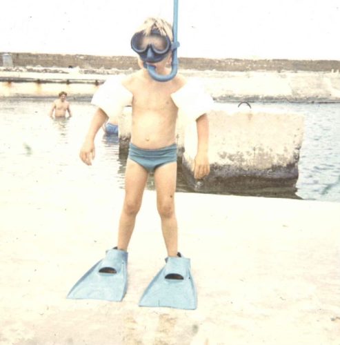 Swimming at Kalafrana - Malta