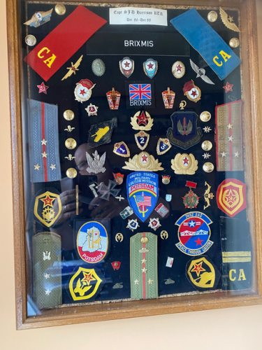 "Stevie swaps" insignia collection. (note "the Iron Cross". 
