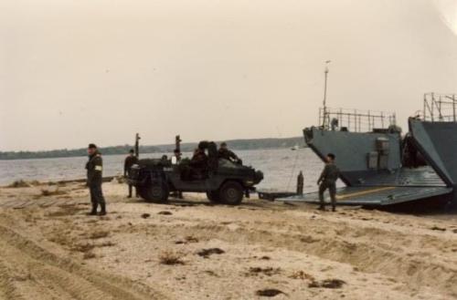 Embarking from West German Landing craft 