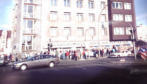 Mehringdamm Bank line November 11, 1989 