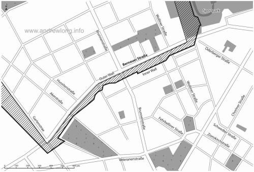 Berlin Wall Bernauer Strasse Map
