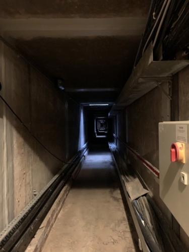 Tunnel from control centre to the telescope
