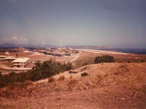 Looking across to the east and Leeward airfield