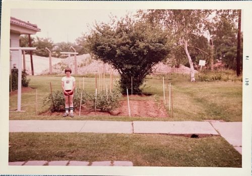 Me (Flynn) in our backyard.