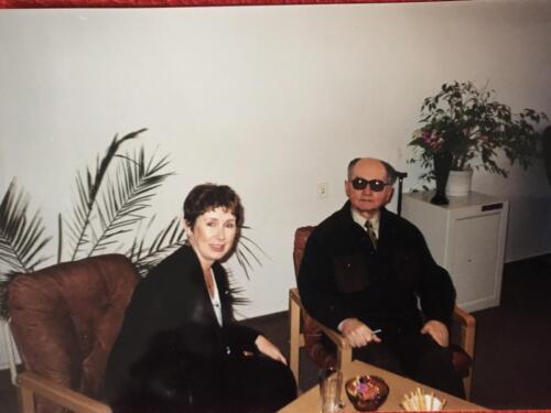 Jacqueline with Wojciech Jaruzelski.  Polish military officer, politician and de facto dictator of the People's Republic of Poland from 1981 until 1989. He was the First Secretary of the Polish United Workers' Party between 1981 and 1989, making him the last leader of the Polish People's Republic.