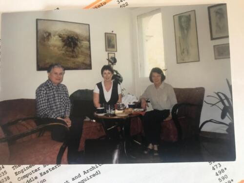(President) Lech Kaczynski and his wife Maria in their apartment in spring 1999 – with Jacqueline.
