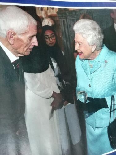 Ron with Her Majesty the Queen