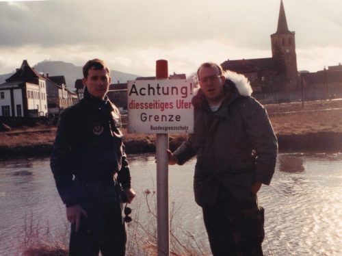 J & Mak at the East German Border