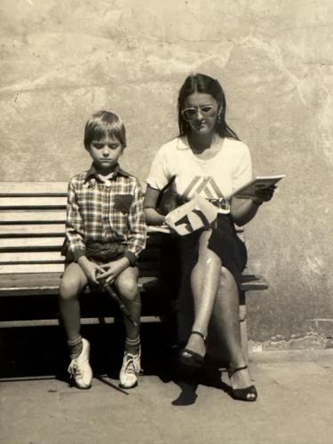 Norbert and his mom in Zakopane