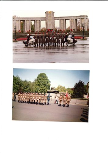 Soviet Troops at the War Memorial in the British Sector