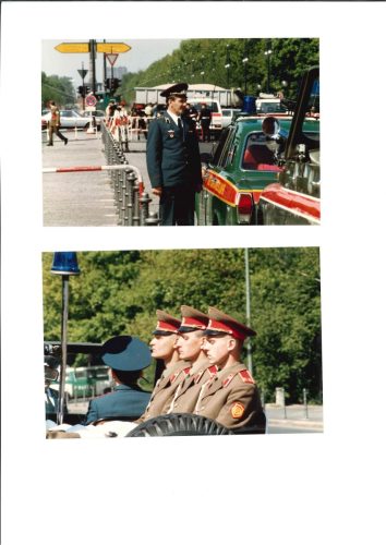 Soviet Troops at the War Memorial in the British Sector