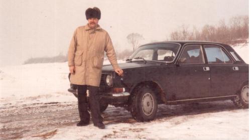 Richard's Dad with Volga