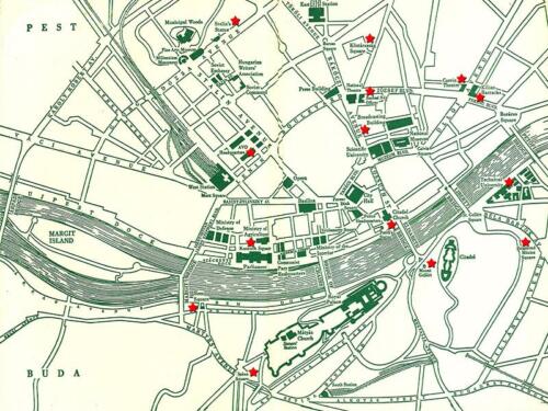 Map of Budapest 1956