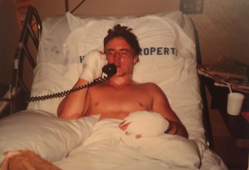 Greg in hospital 